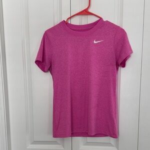 Nike Fuchsia Tee with White Logo